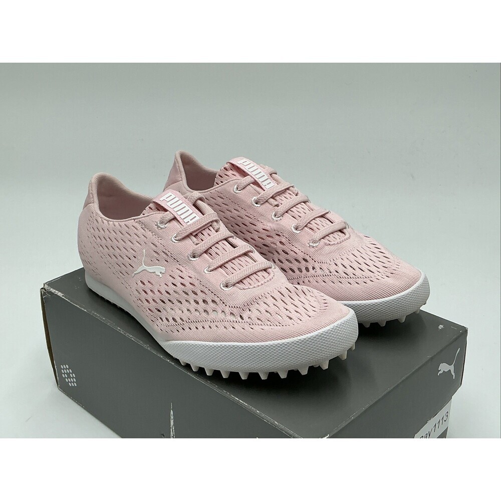 Puma MonoLite Fusion Slip-On 37608302 Women 6 Pink Spikeless Golf Shoes Ebay1113